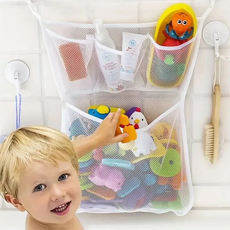 Mesh Net Bag - Babyshower Badspeelgoed Wit Baby Kinderspeelgoed Opberggaas