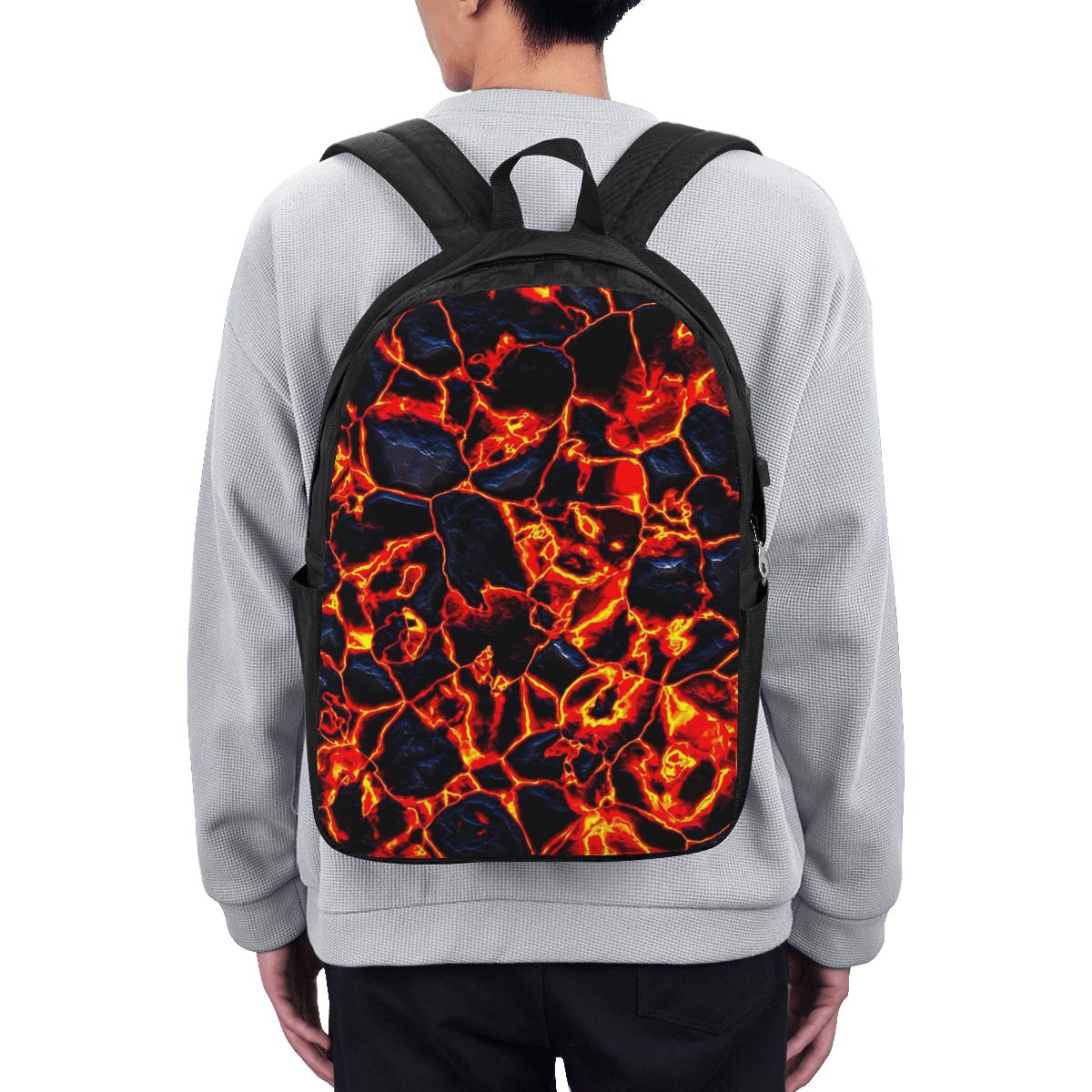 Women Bags For College - Magma Volcano Lava Fire Rugzak Reisnotebooktas