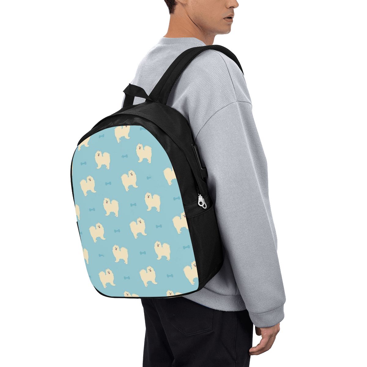 Women Bags For College - Samoyed Dog Backpack Reistas voor notebooks