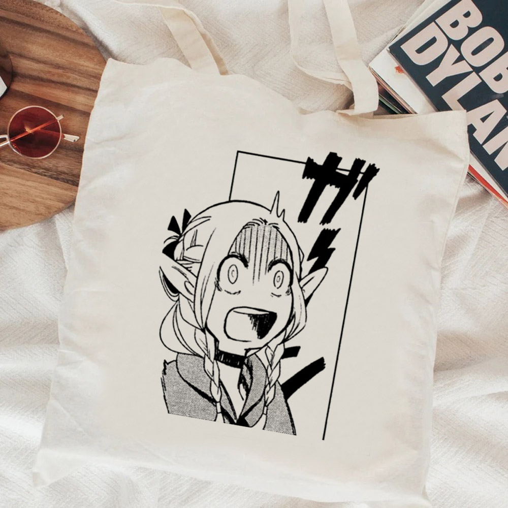 Women Bags Jute - Dungeon Meshi Boodschappentas Eco Jute Tas