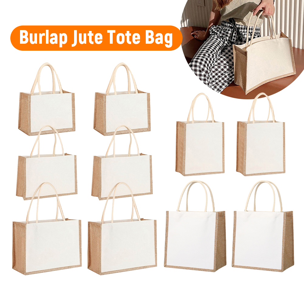 Women Bags Jute - Dames boodschappentas handtas grote capaciteit canvas