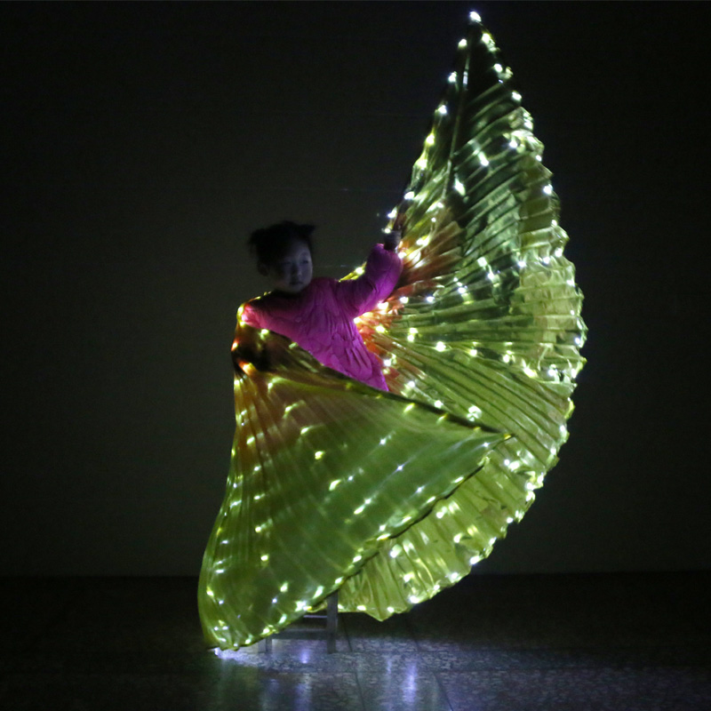 Women Bags India - Gouden Vleugel Met Led Lamp Fiber