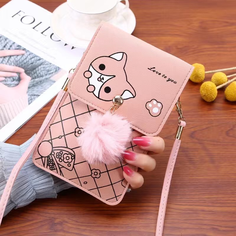 Women'S Bags Cross Body - Leuke telefoontas met touchscreen en cartoonpatroon