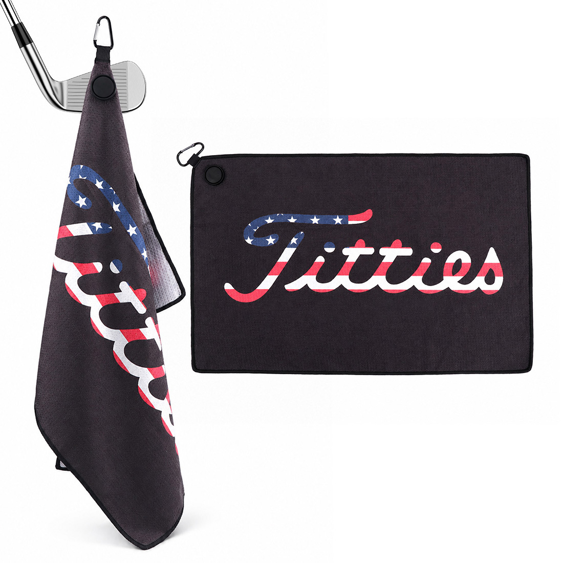 Women X Bags - Amerikaanse vlag magnetische golfhanddoek 23,6'L X