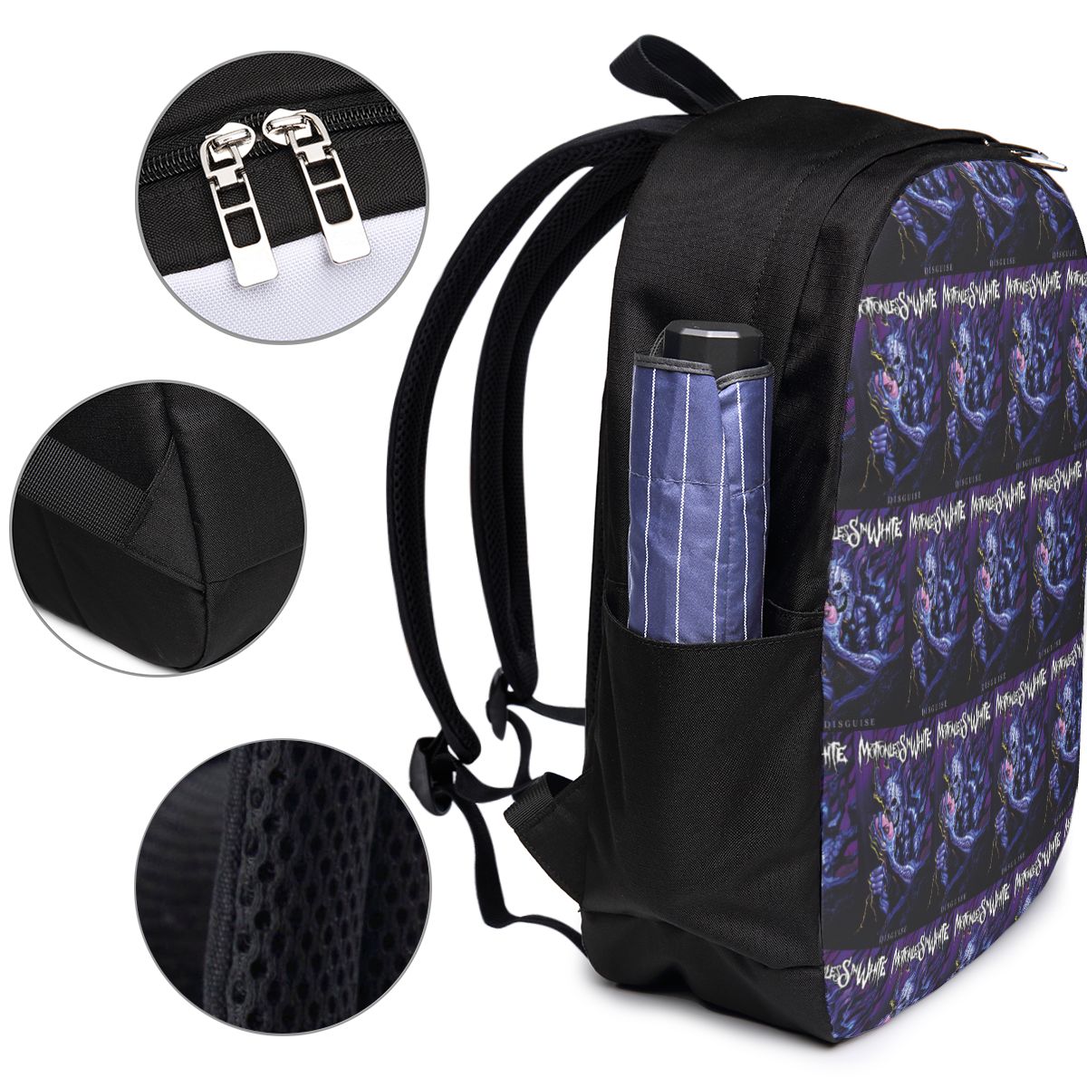 Roerloos in witte rugzak Reisn - Women Bags For College recensie en prijs