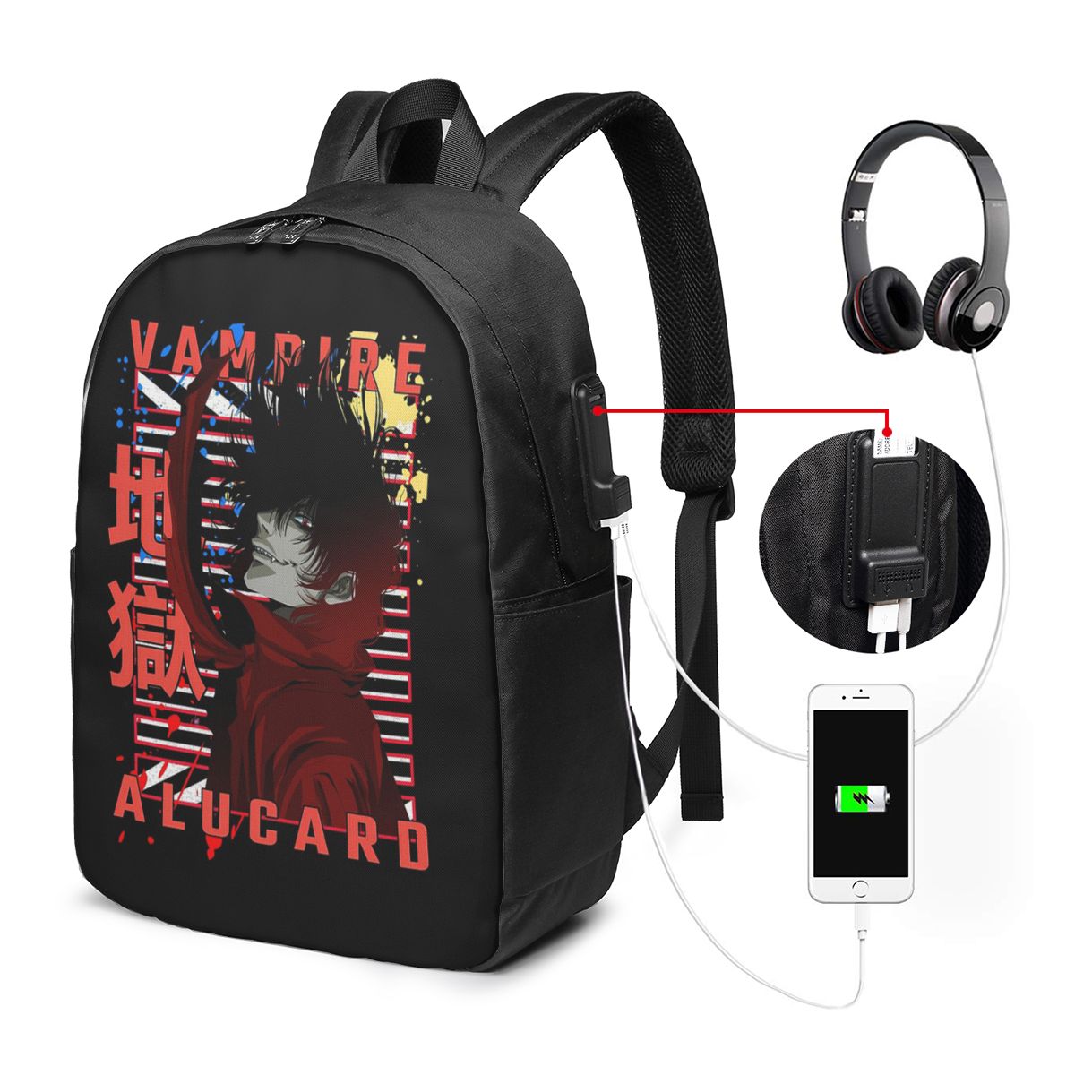 Alucard Hellsing Manga Rugzak  - Women Bags For College recensie en prijs