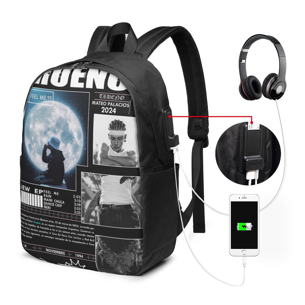 Grappige Trueno Hip Hop Rapper - Women Bags For College recensie en prijs