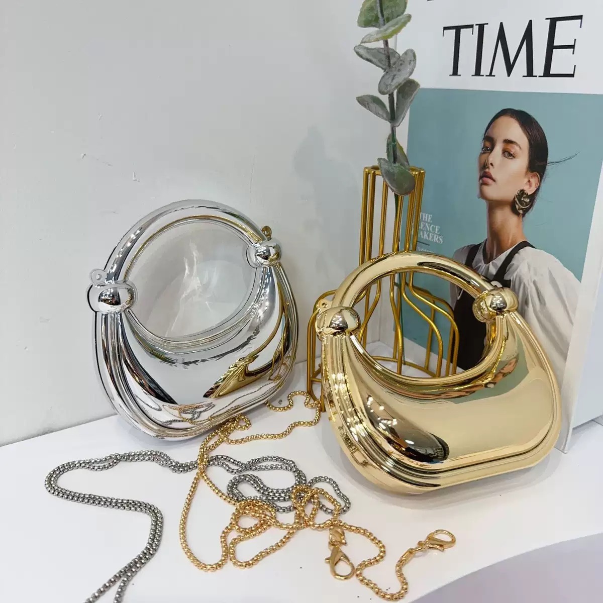 Mini gouden avondtasje portemo - Women Bags Designer recensie en prijs