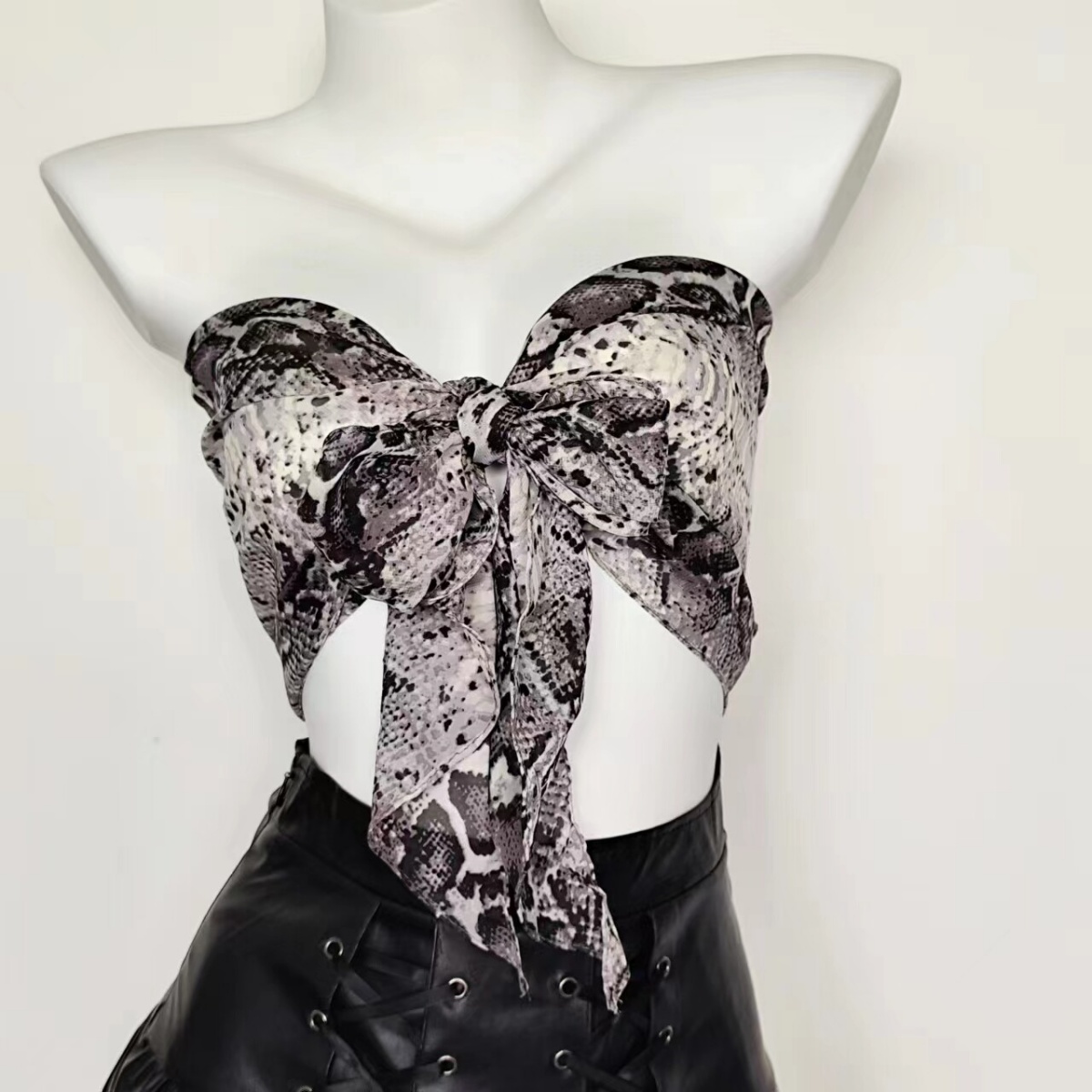 Y2K Slangenprint Dunne Chiffon - Women'S Retro Bags recensie en prijs