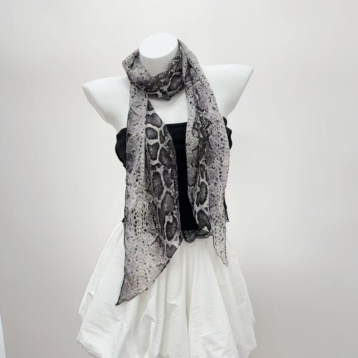 Y2K Slangenprint Dunne Chiffon - Women'S Retro Bags recensie en prijs