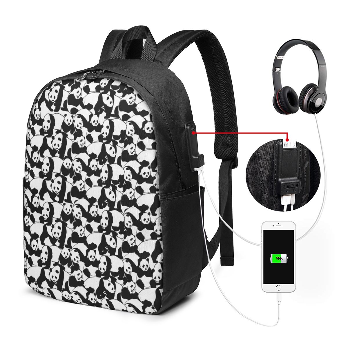 Panda Patroon Rugzak Reisnoteb - Women Bags For College recensie en prijs